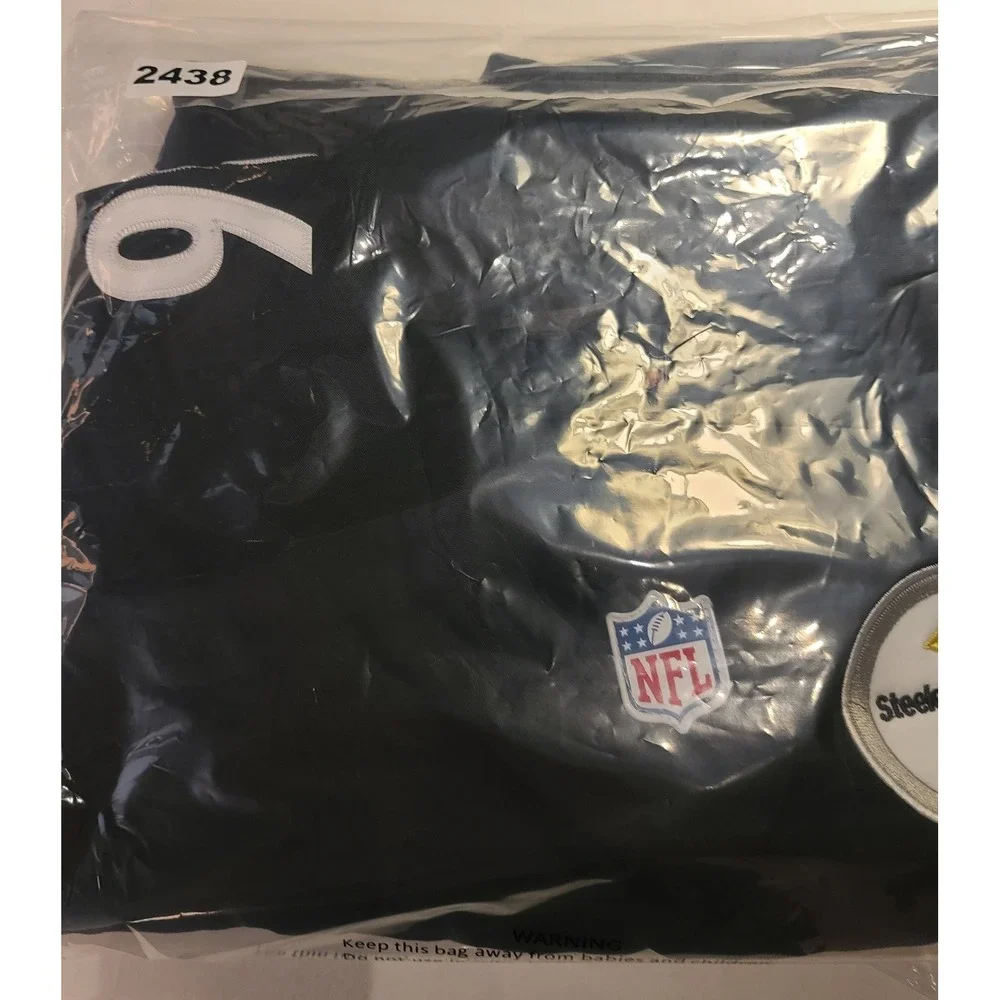 Nike Pittsburgh Steelers Hines Ward 86 On Field Jersey Men's 40 Medium Black